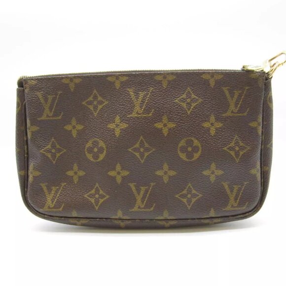 Authentic LOUIS VUITTON Accessory Pouch Pouch M51980 Monogram Canvas #603003 - Picture 2 of 16